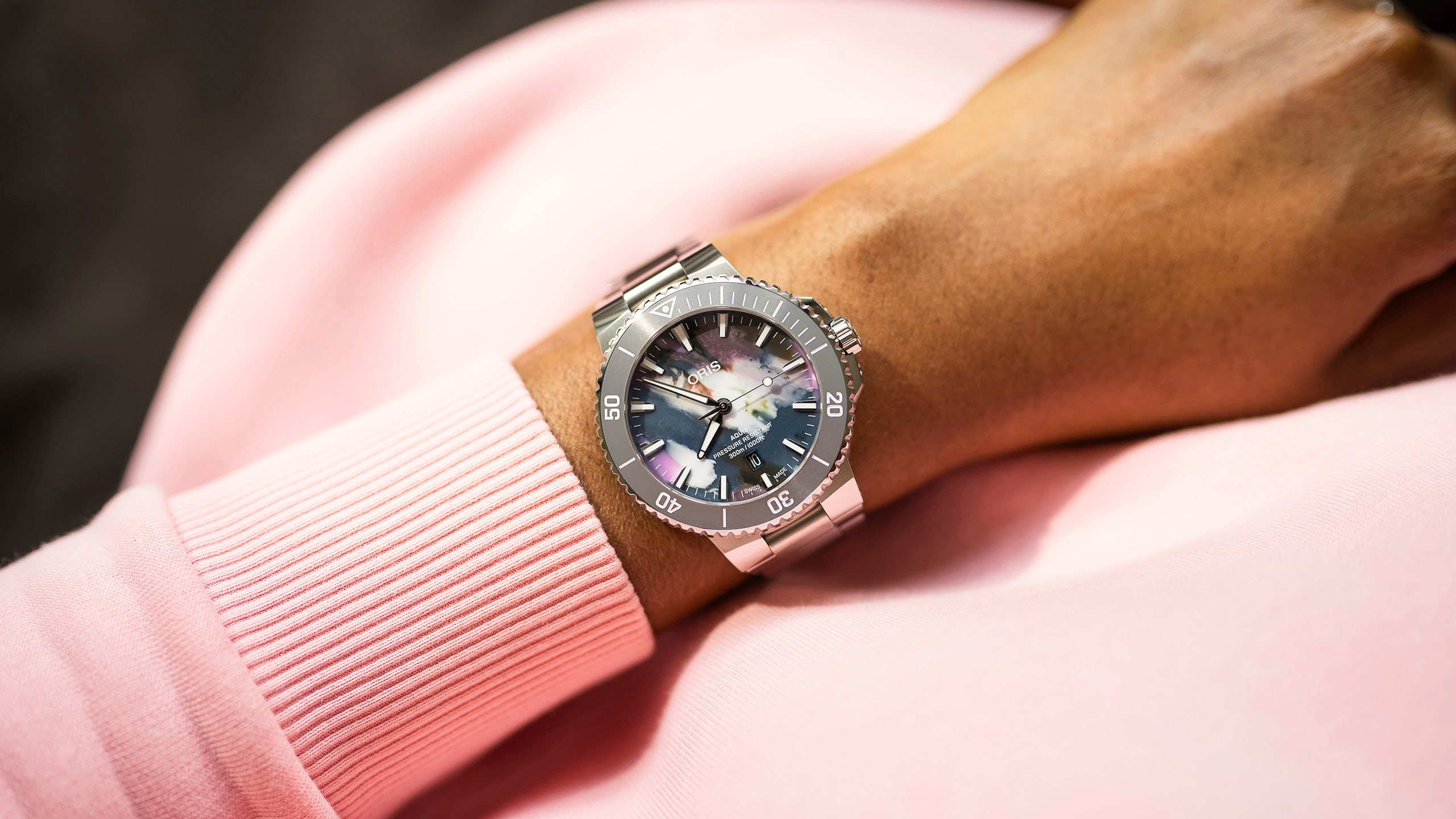 Oris Aquis 01 733 7789用シルバーベルト 23mm Oris Aquis 01 733 7789用シルバーベルト 23mm